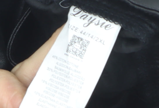 Daysie Women’s Black Size 14 Slim Fit Stretch Jeggings