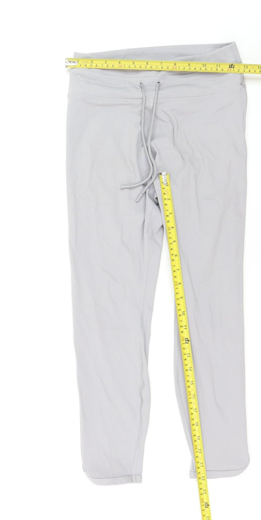Lorna Jane Womens Grey Slim Fit Active Leggings Size M