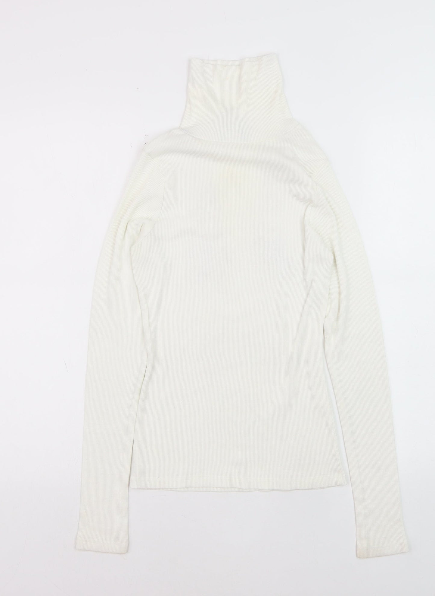 New Look Women’s White Roll Neck Slim Fit Jumper Size 8