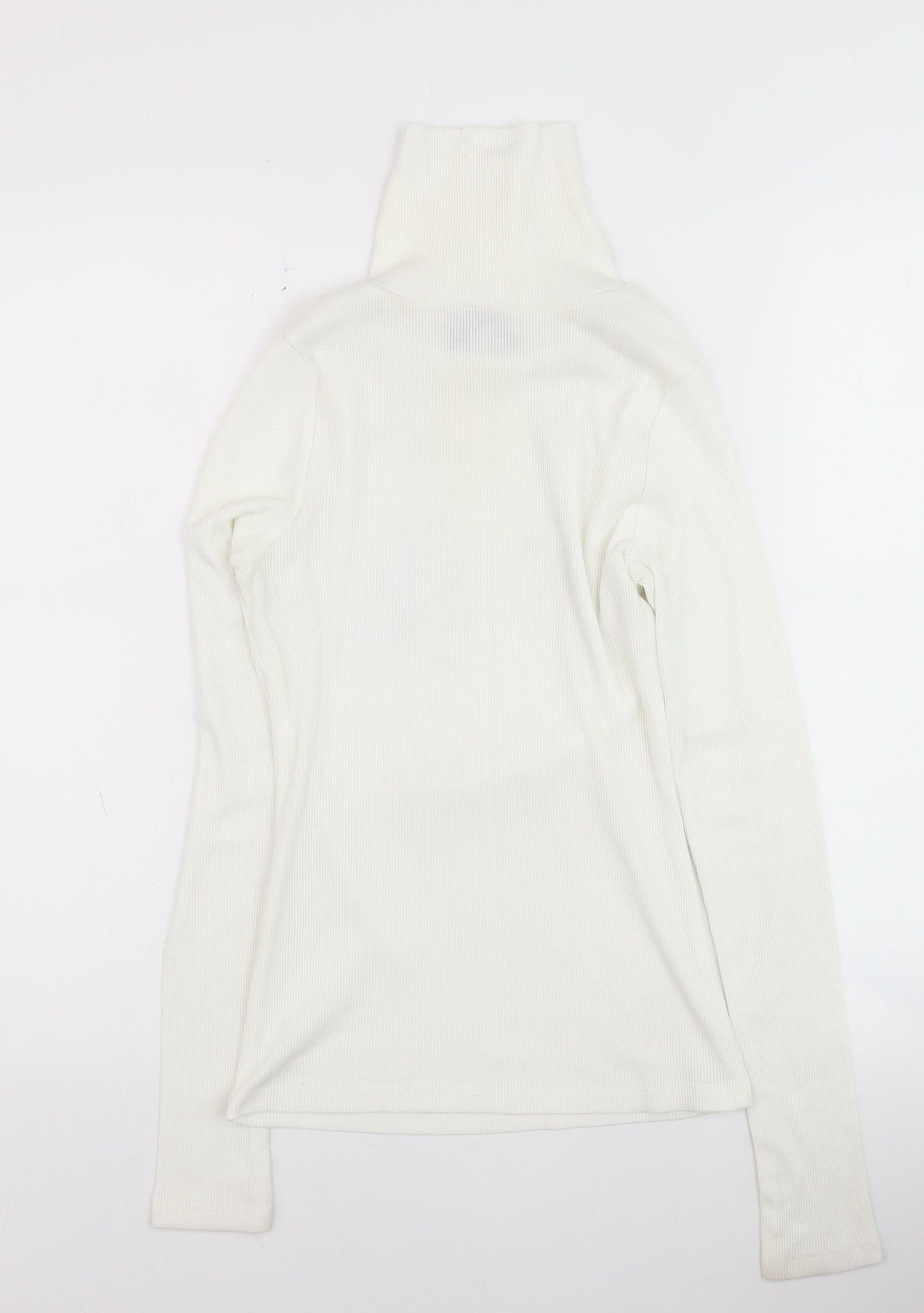 New Look Women’s White Roll Neck Slim Fit Jumper Size 8