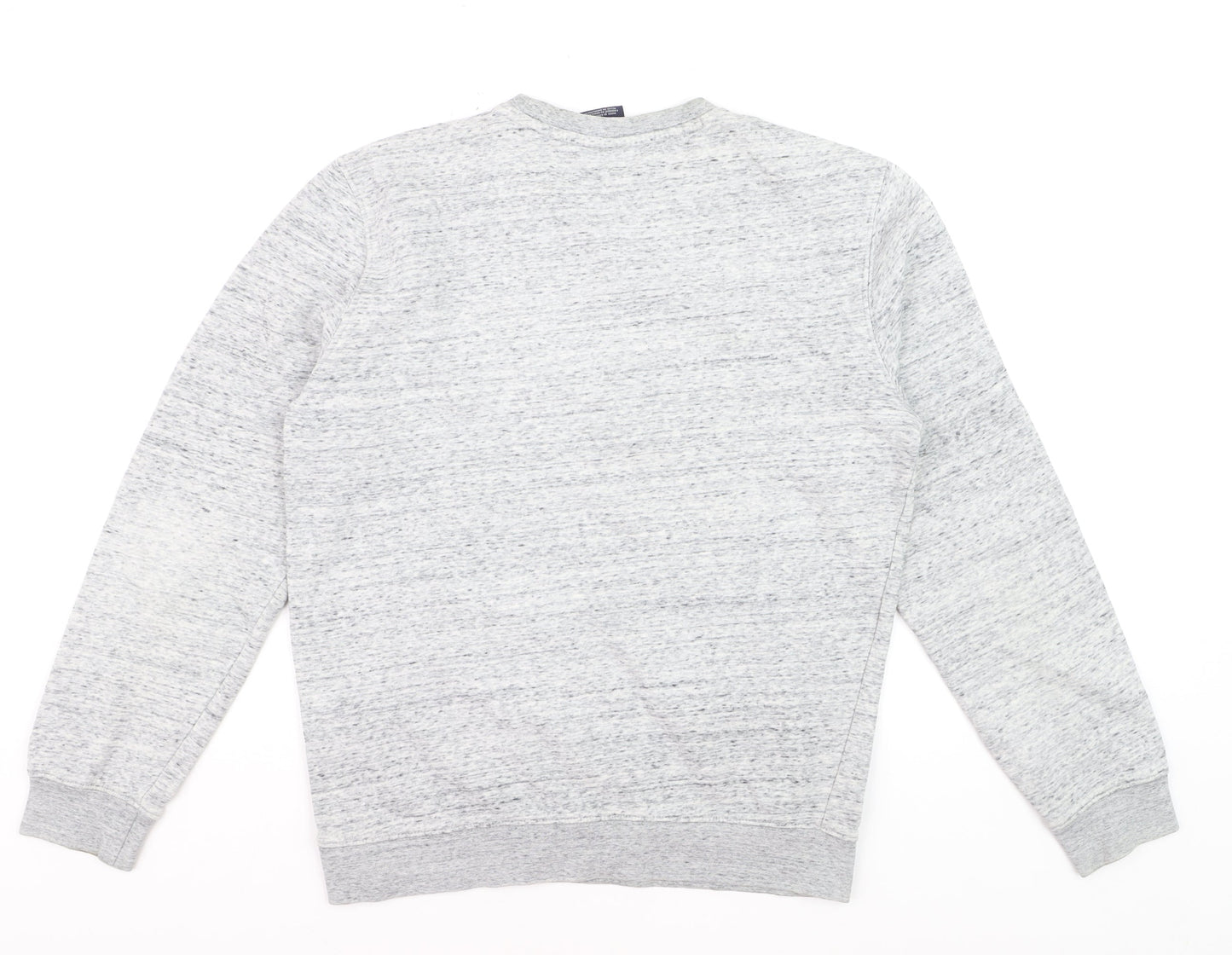Champion Men's Grey Pullover Sweatshirt Medium Logo Crew Neck