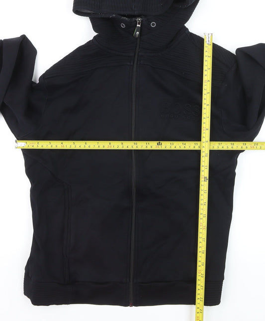 Hugo Boss Men's Black Regular Fit Full Zip Hoodie Size M