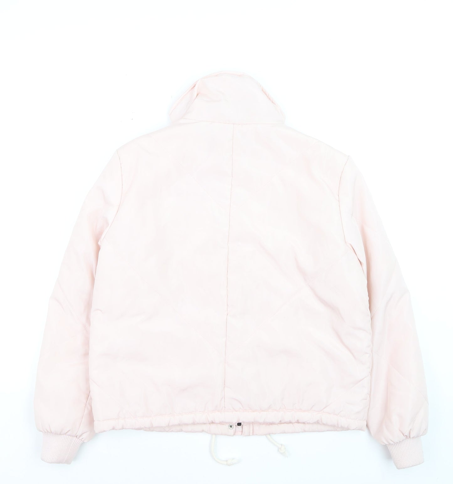 Noisy May Women's Pink Puffer Jacket M Zip Winter Casual Coat