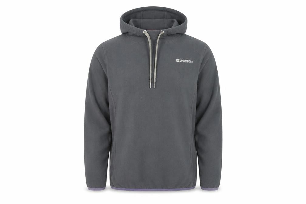 Mountain Mens Warehouse Grey Fleece Pullover Hoodie L Outdoor