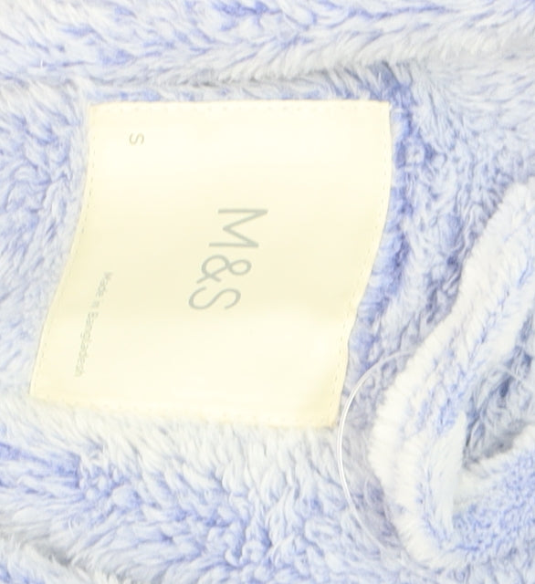Marks and Spencer Women’s Blue Animal Print Fleece Robe S