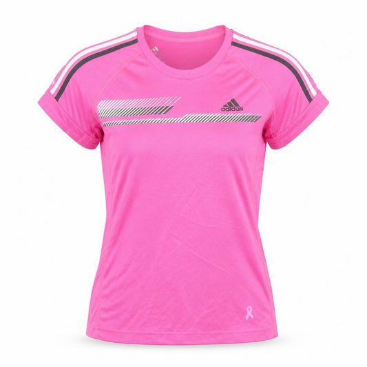 Adidas Girls Pink Climalite Short Sleeve Athletic T-Shirt Size 14 Years