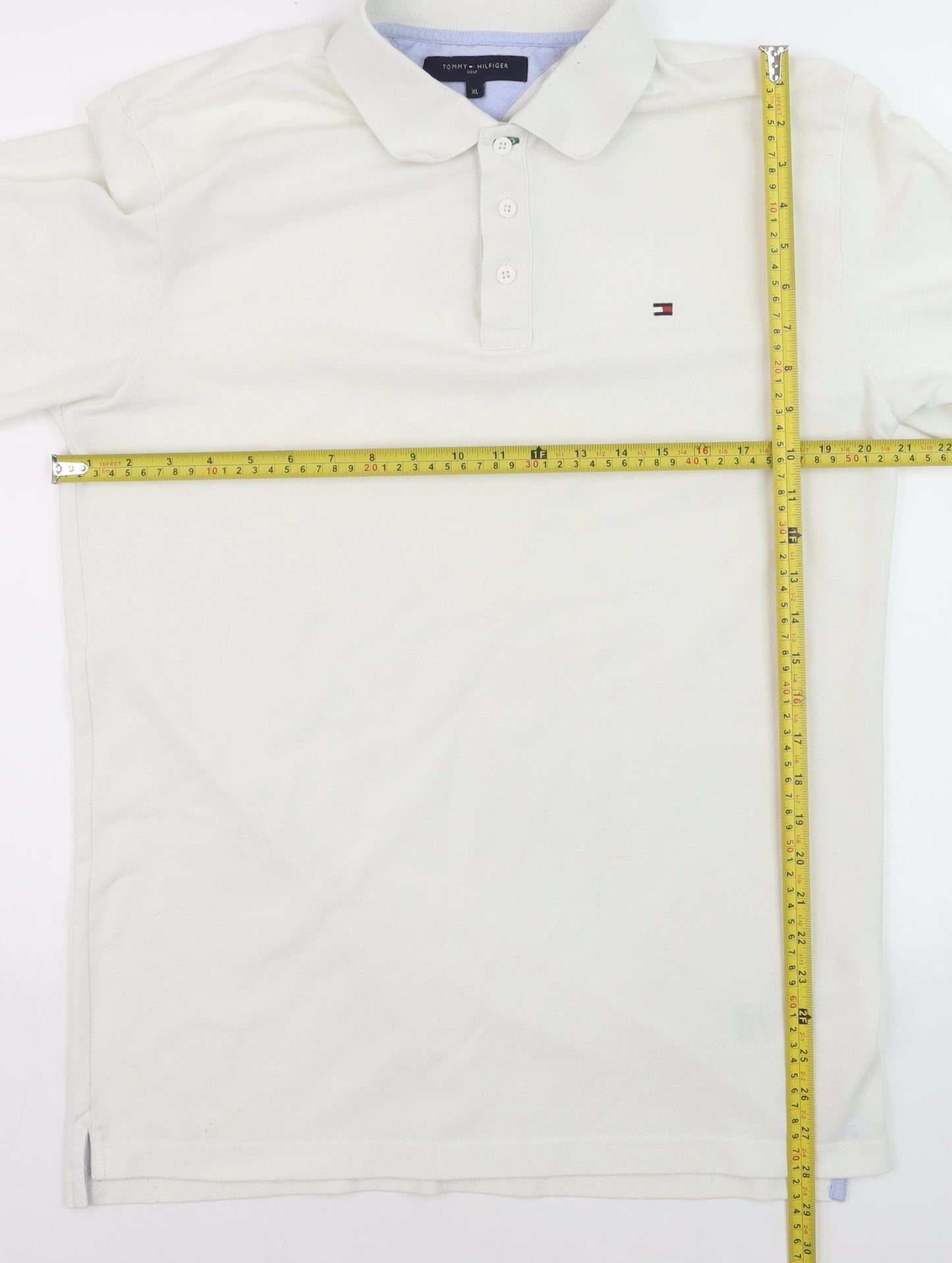 Tommy Hilfiger Men’s White Golf Polo Shirt XL Cotton Blend