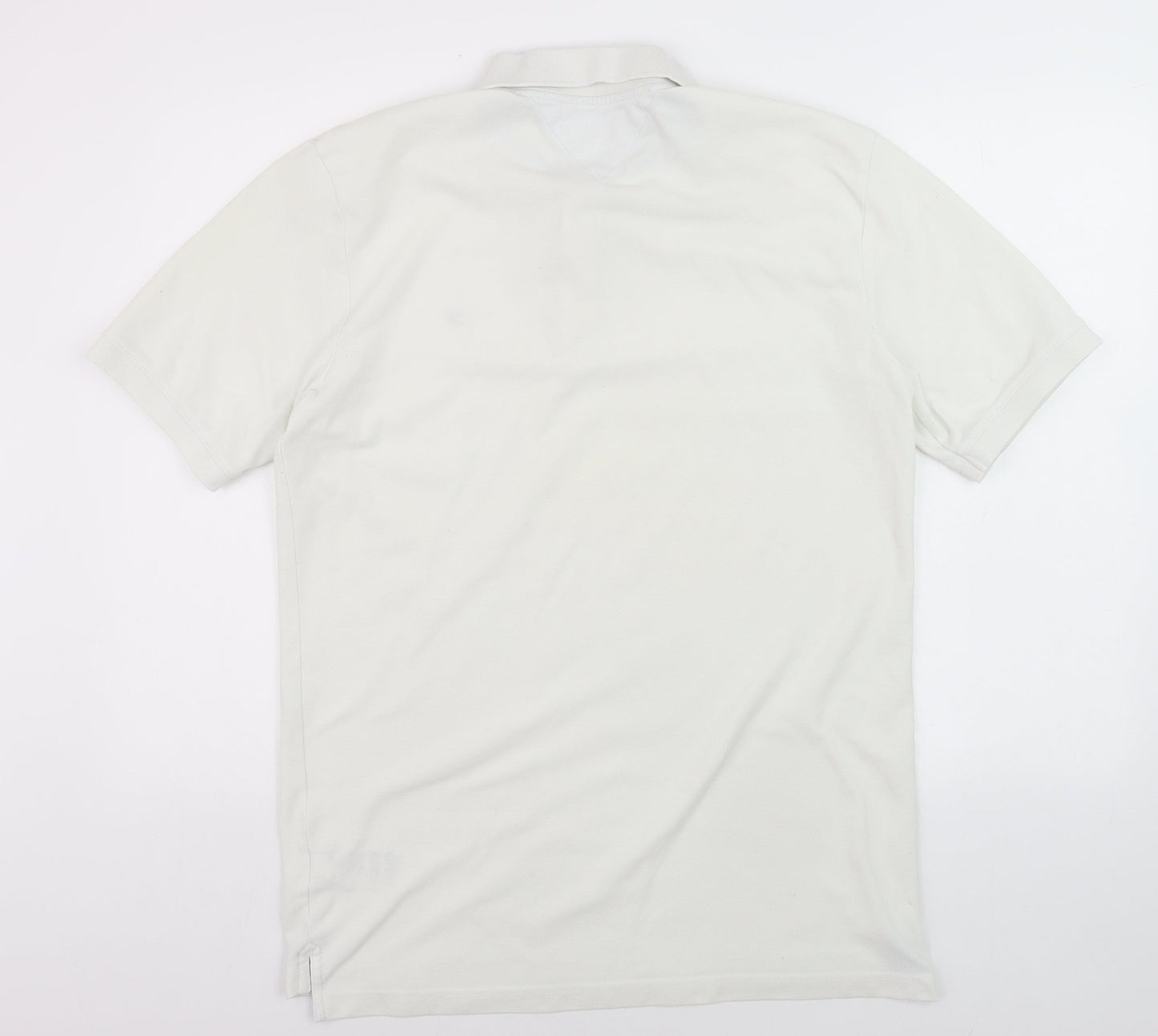 Tommy Hilfiger Men’s White Golf Polo Shirt XL Cotton Blend