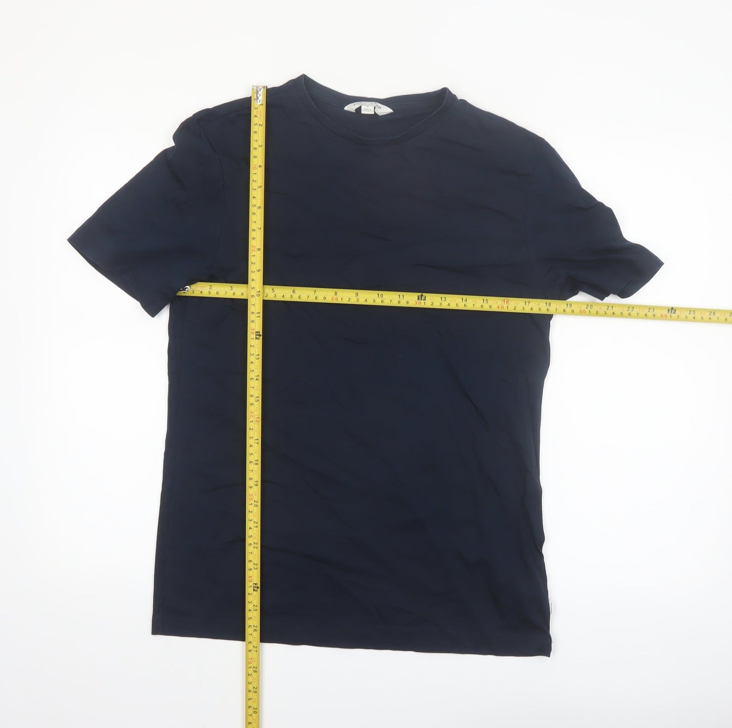 Marks and Spencer Autograph Men's Blue Supima Cotton T-Shirt Size S