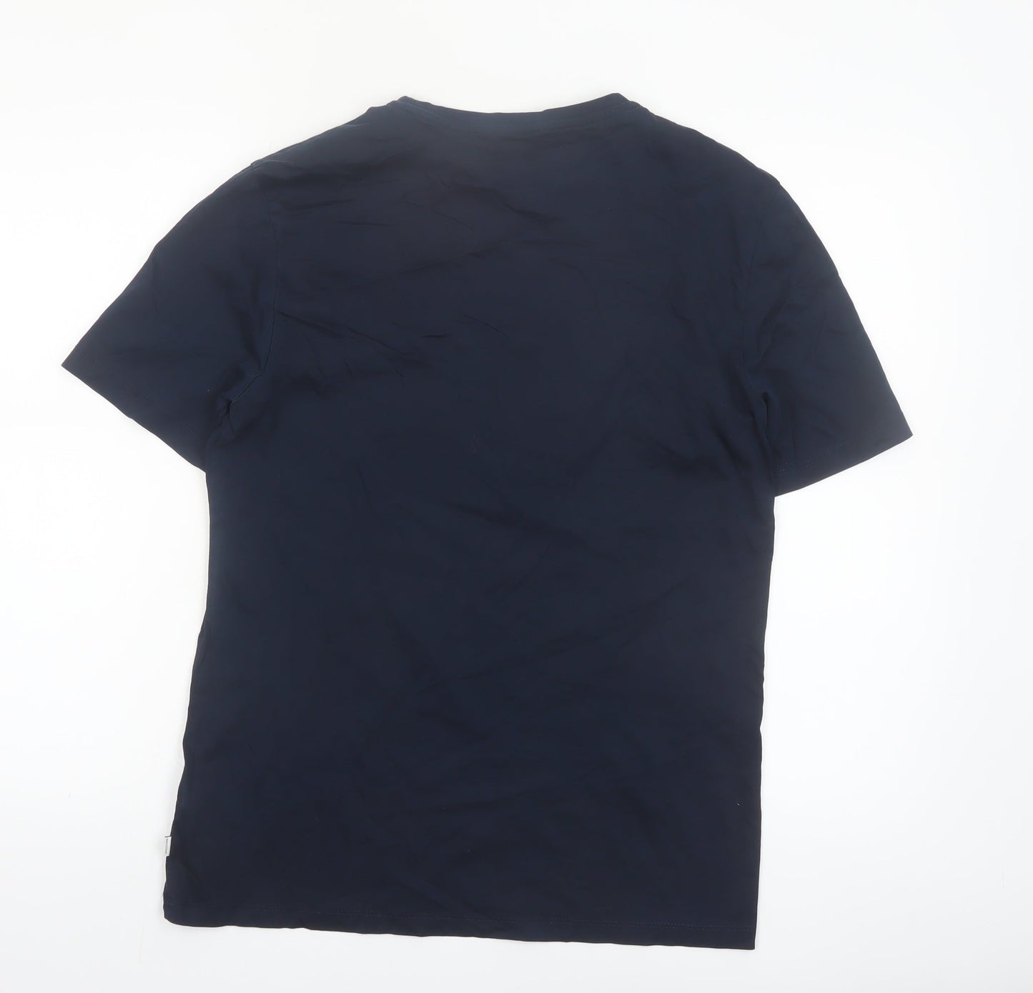 Marks and Spencer Autograph Men's Blue Supima Cotton T-Shirt Size S