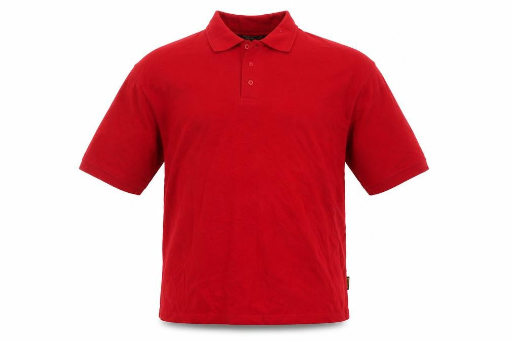 Work Bear Men's Red 2XL Durable Short Sleeve Polo Shirt