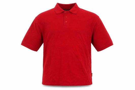 Work Bear Men's Red 2XL Durable Short Sleeve Polo Shirt