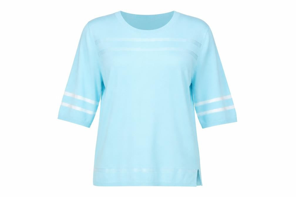 Dunnes Women Blue Basic Short Sleeve Crew Neck T-Shirt S