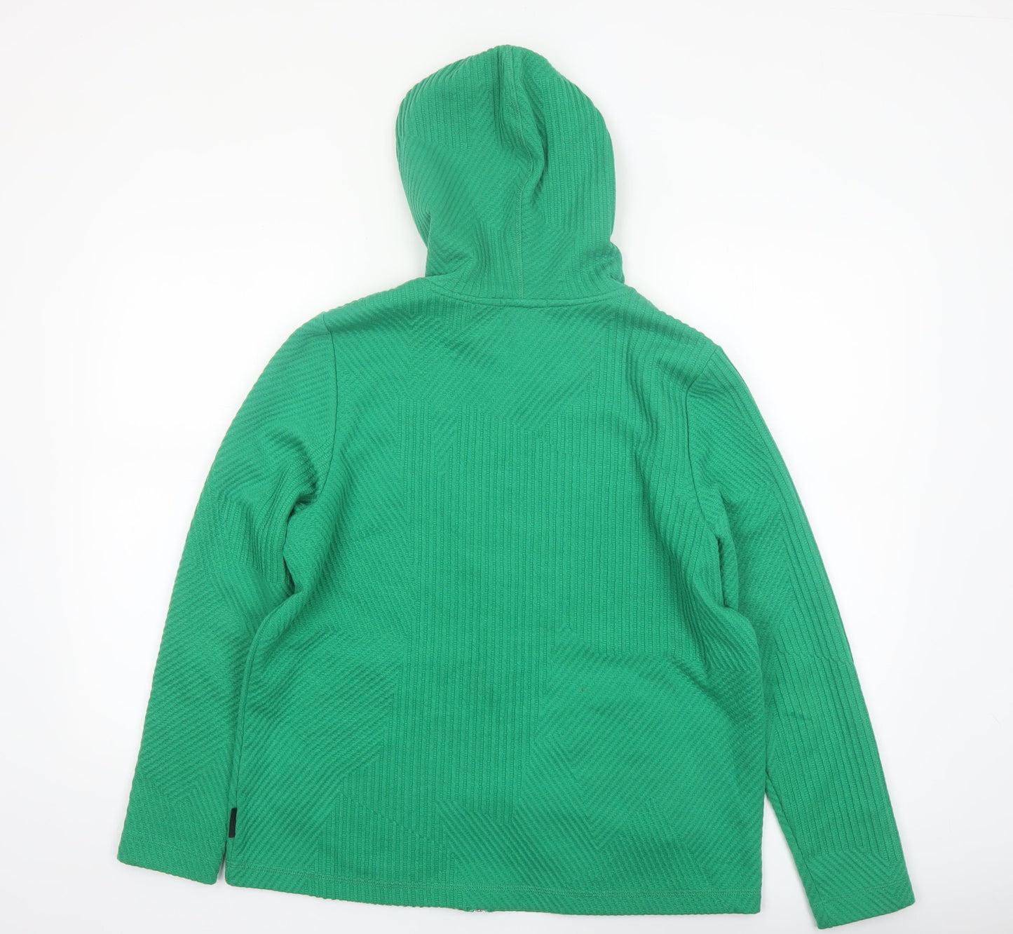 Cecil Women’s Green Full Zip Hooded Sweatshirt Size L Polyester Blend