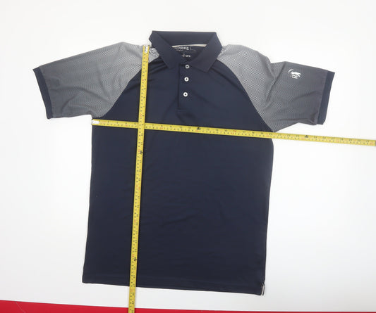 Pádraig Harrington Men's Blue Golf Polo Shirt Size S UV Protection