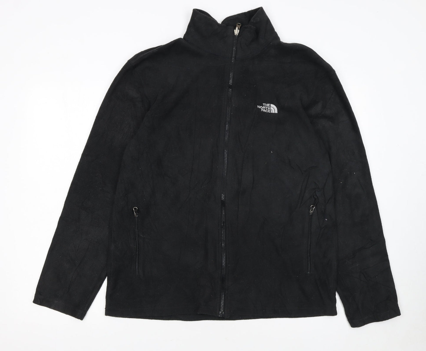 The North Face Men's Black Full Zip Fleece Sweatshirt Size L