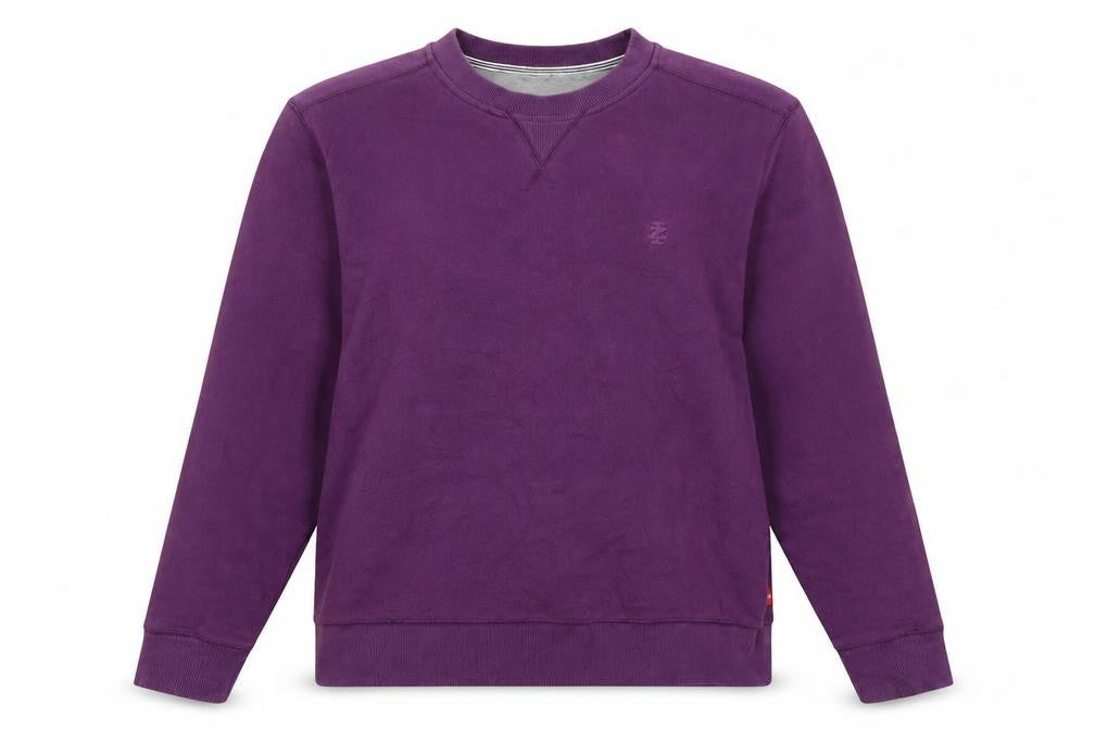 IZOD Women Purple Crew Neck Pullover Sweatshirt Size S