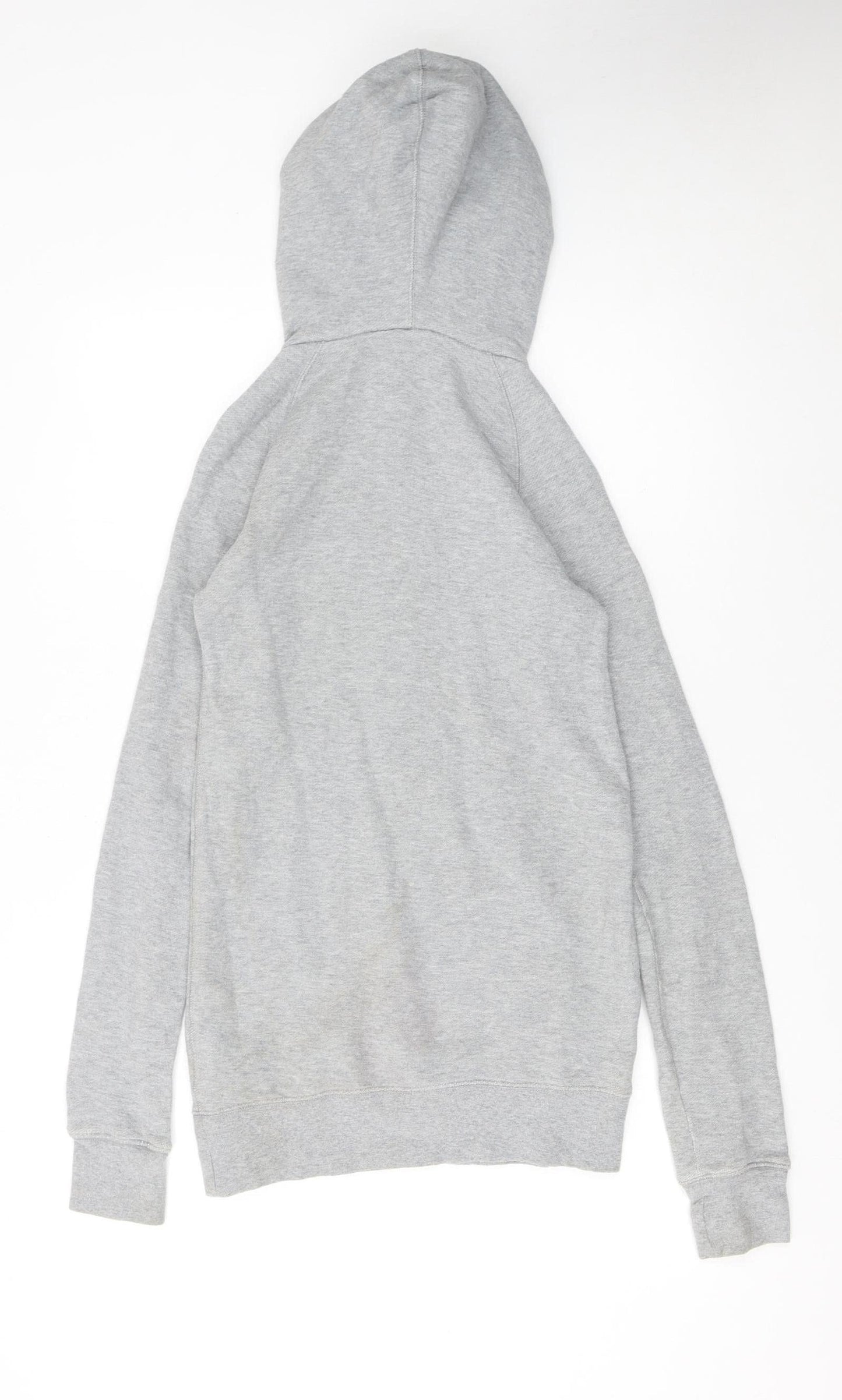 Nike Womens Grey XS 1/4 Zip Hooded Sweatshirt