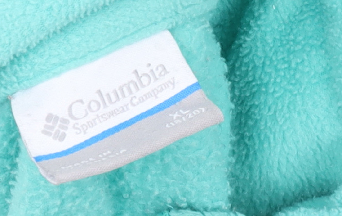 Columbia Girls Blue Fleece Full Zip Jacket XL Lightweight Outdoor
