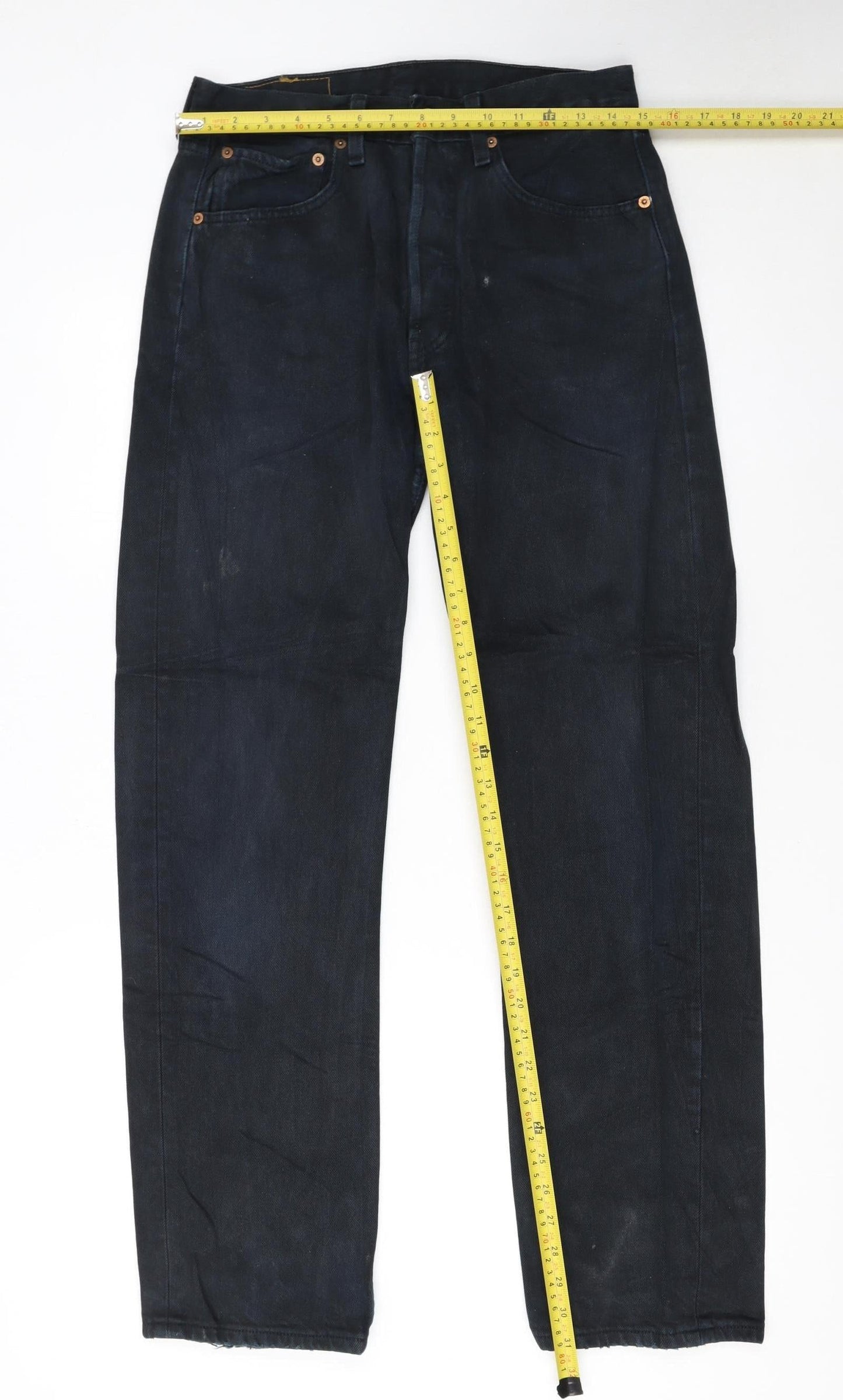Levi's 501 Men's Blue Denim Straight Jeans W31 L32 Classic Fit