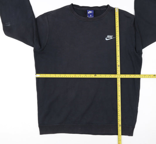 Nike Men's Black Crew Neck Pullover Sweatshirt Size M