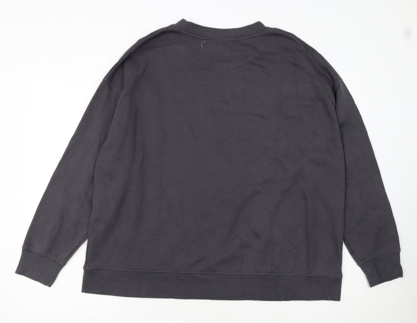Disney Women Black Mickey Mouse Pullover Sweatshirt XL