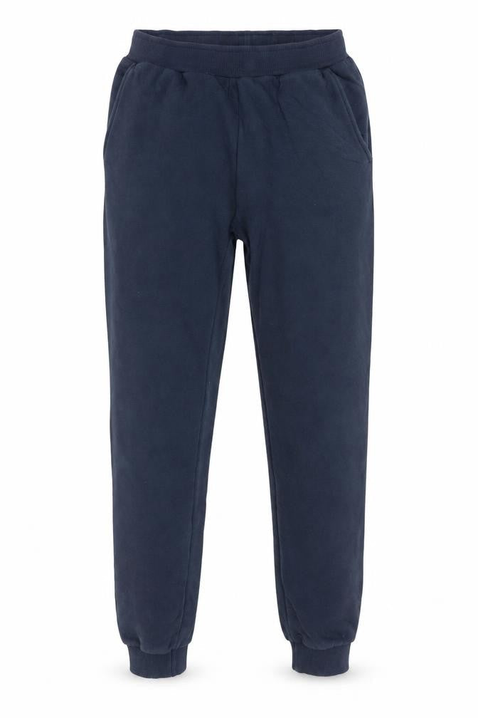 Front view of Ellesse Men's Blue XS Sweatpants Fleece Tapered Fit Joggers