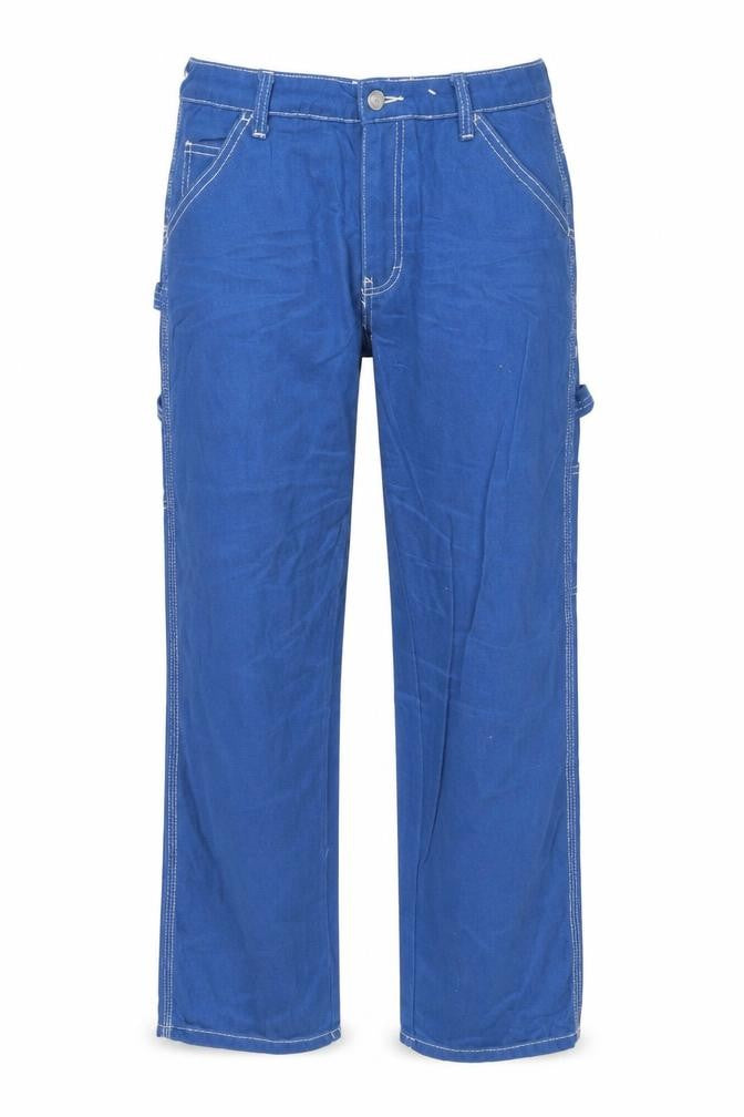 Simple Society Womens Blue Straight Leg 9 Regular Jeans