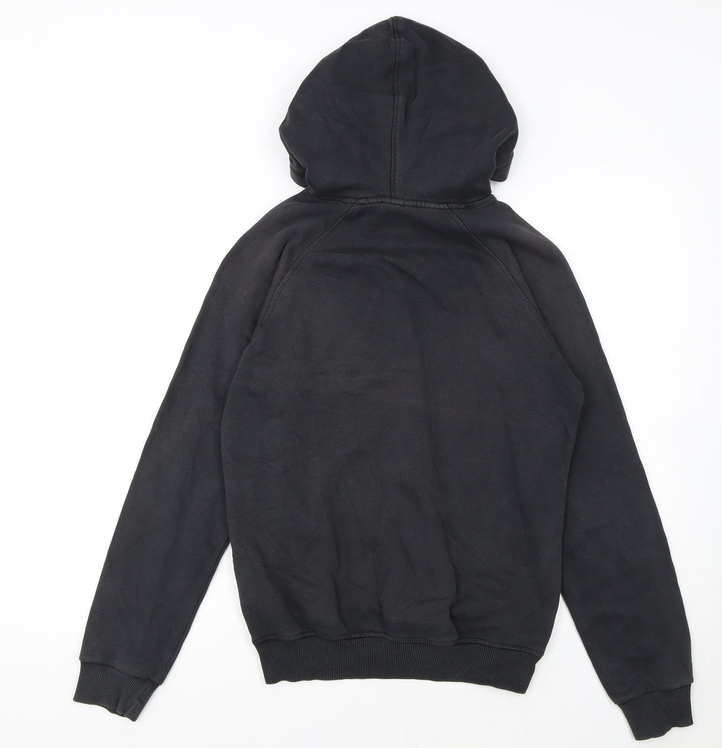 Adidas Womens Black XS Pullover Hoodie with Logo Print