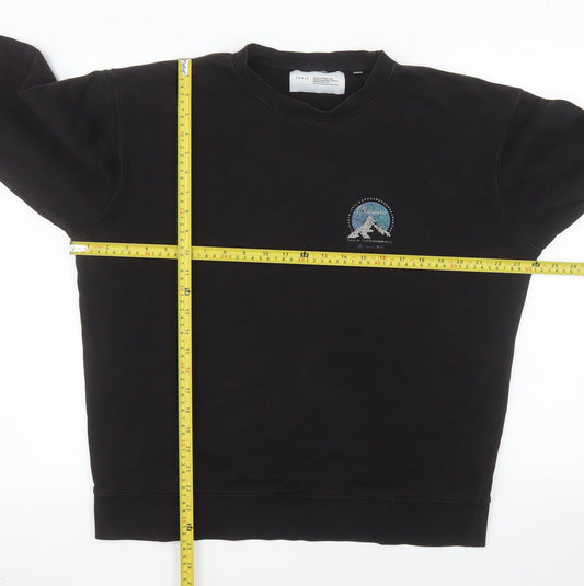 Art of Football Men's Black L Pullover Sweatshirt Graphic Print
