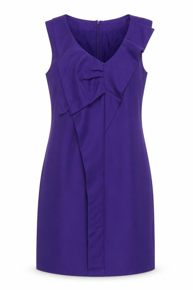 VILA Women’s Purple Sleeveless Knee Length Sheath Dress S