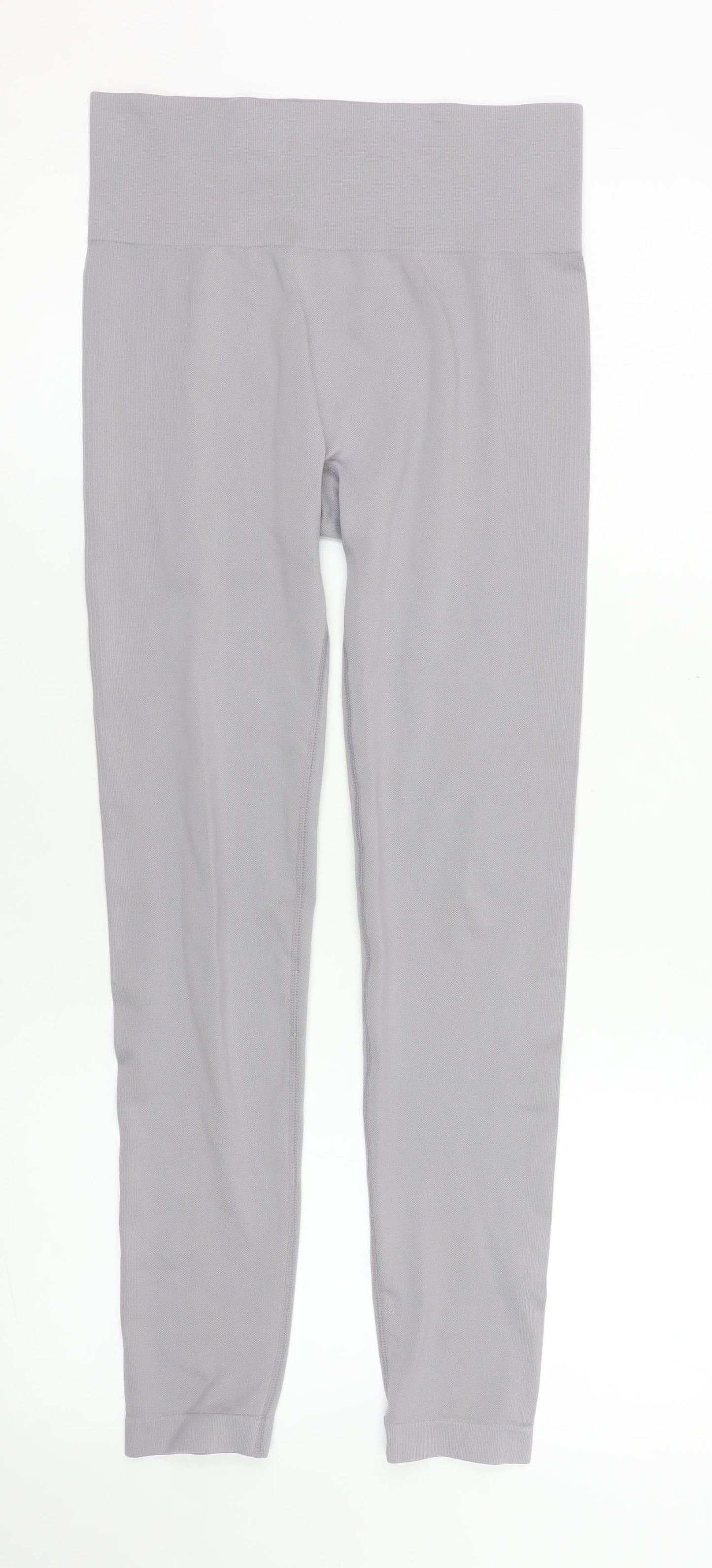 Primark Women Grey Seamless Workout Leggings Size S Slim Fit Activewear