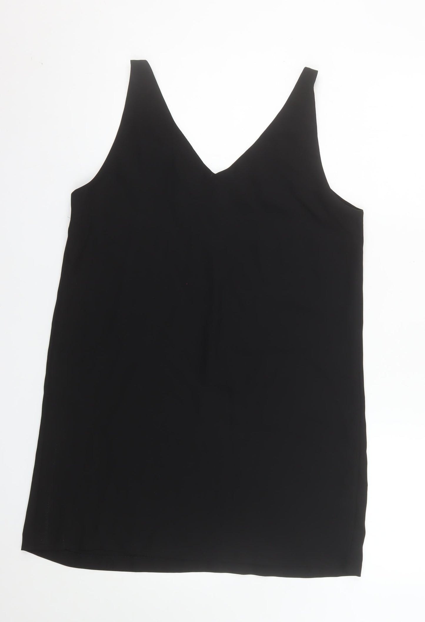 Mango Women’s Black V-Neck Camisole Tank Top Size 8