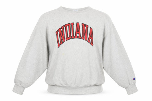 Champion Reverse Weave Indiana Grey Sweatshirt Womens XL Cotton Blend