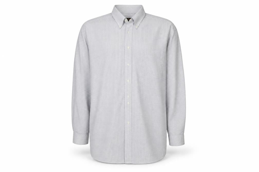 Tommy Hilfiger Men's Blue Check Classic Button-Up Shirt Size 18.5 Tall