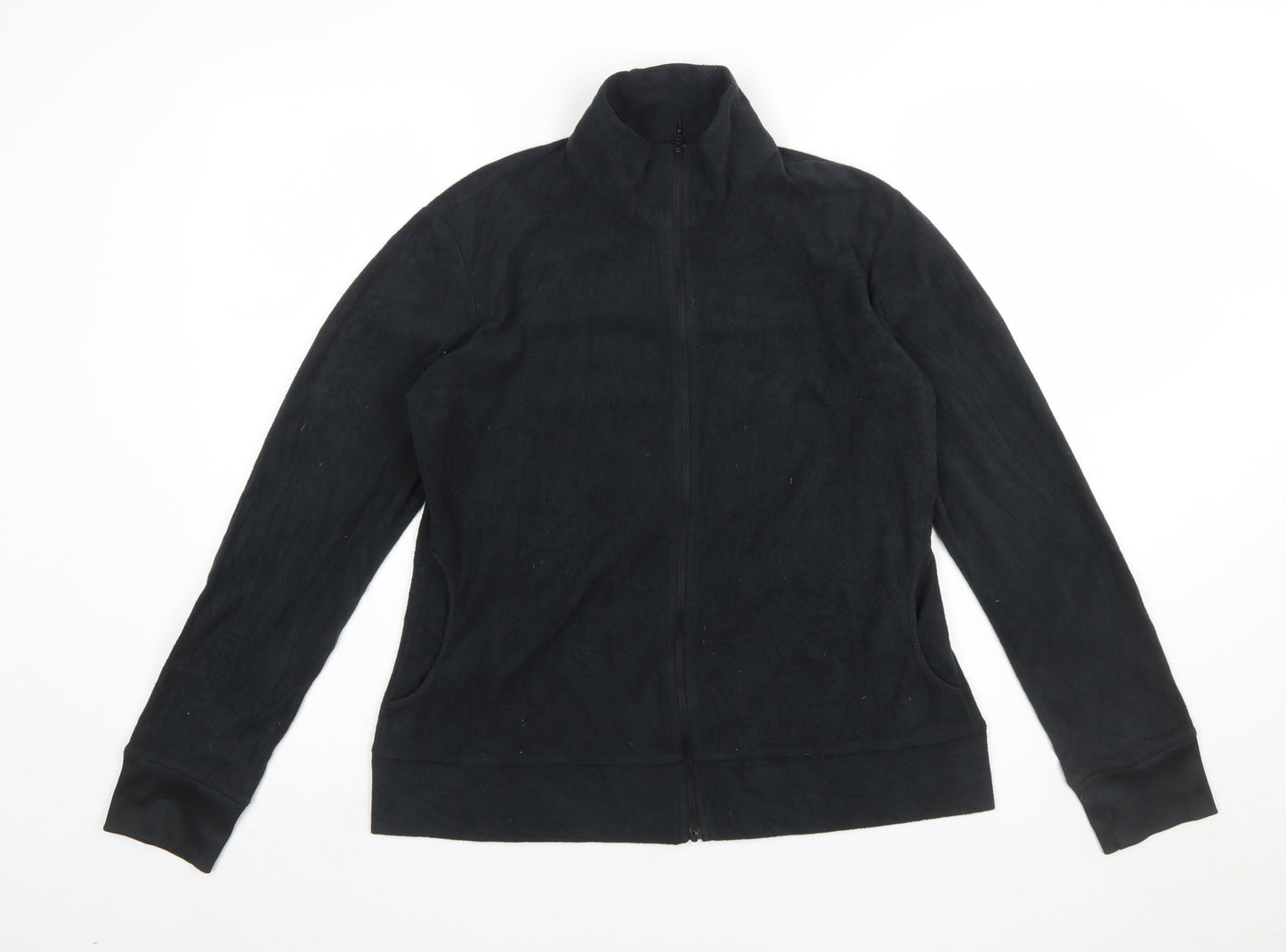 Columbia Women's Black Fleece Full Zip Jacket Size L