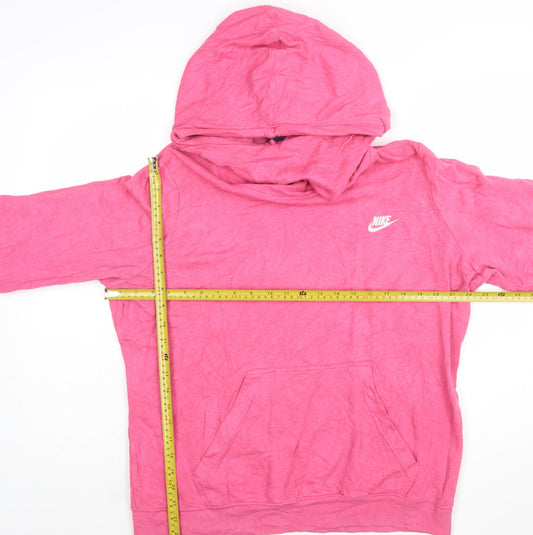 Nike Women’s Pink Pullover Hoodie XL Cotton Blend Casual