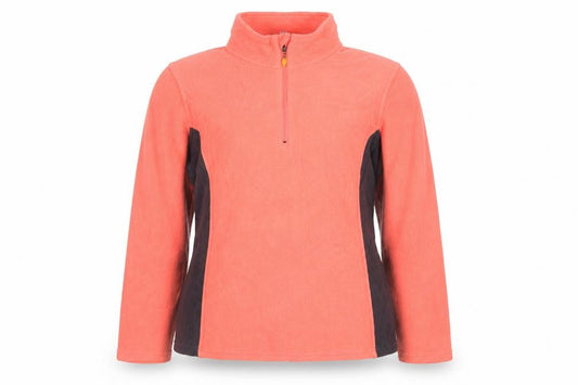 Champion Women’s Coral & Black Fleece Pullover Sweatshirt L