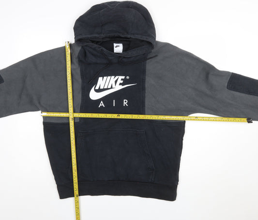 Nike Men's Black Pullover Hoodie M Sports Fleece Sweatshirt