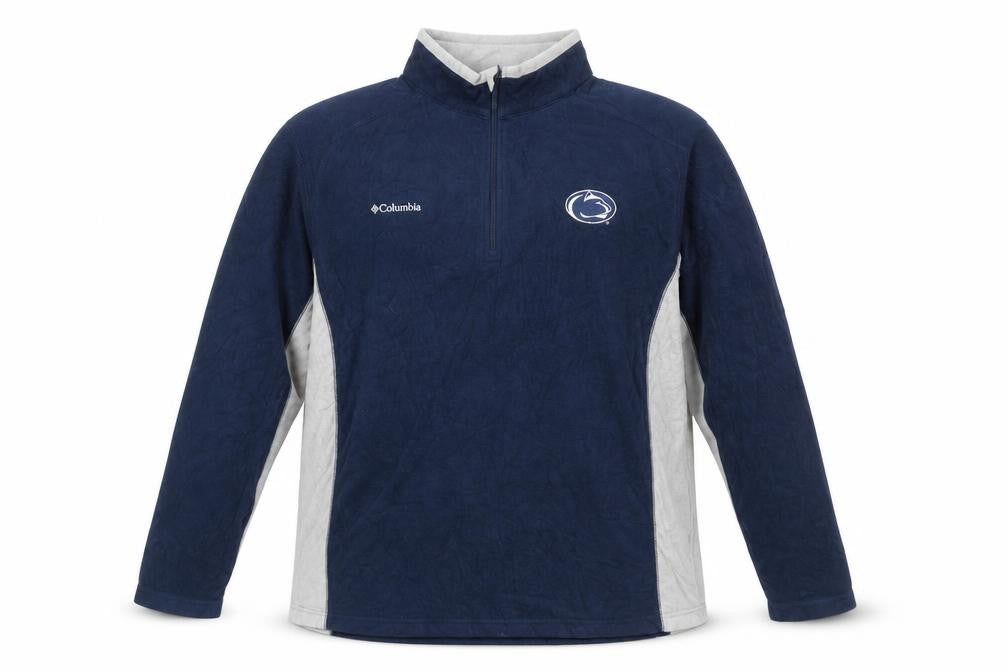 Columbia Men’s Blue Fleece 1/4 Zip Sweatshirt XL Outdoor Pullover