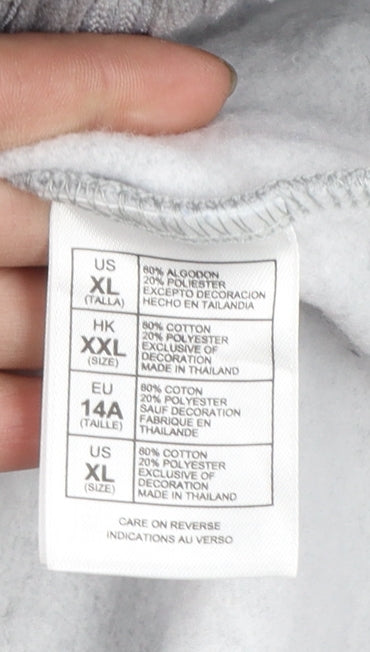 Additional view of Disney Parks girls’ grey blue full zip hoodie 14 years mickey mouse 2014