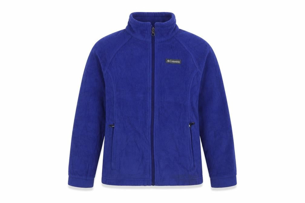 Columbia Boys Blue Fleece Full Zip Jacket Size 14 Years Lightweight Outdoor