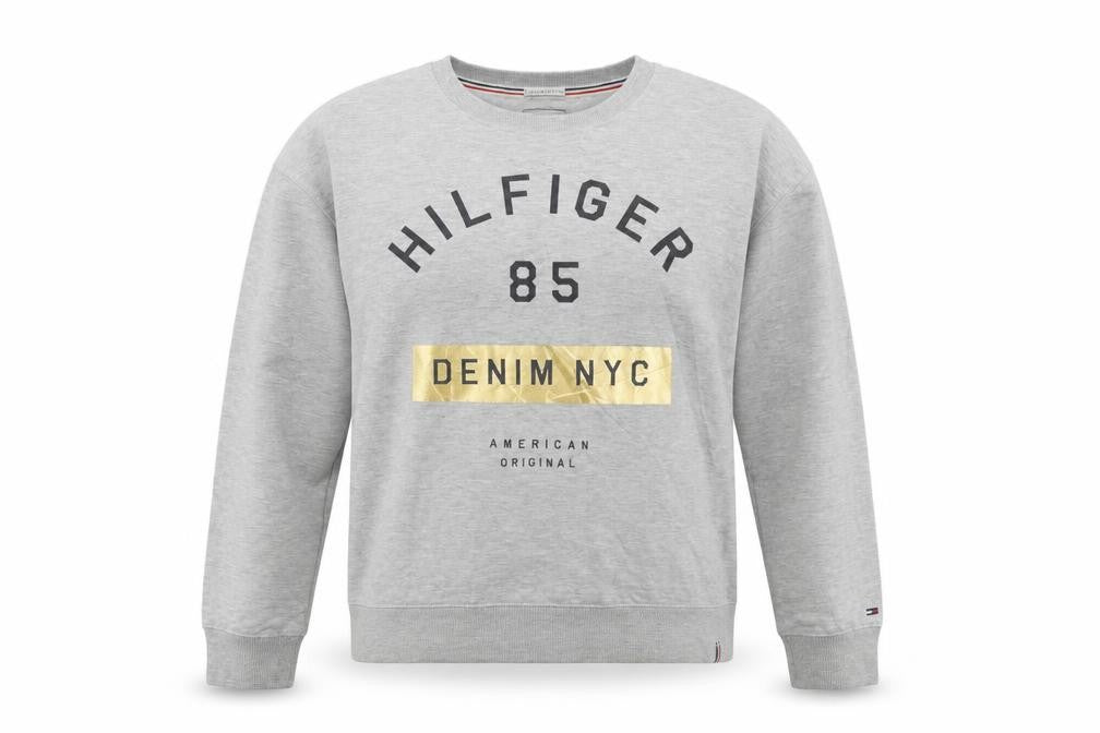 Tommy Hilfiger Denim Women's Grey Pullover Sweatshirt Size S