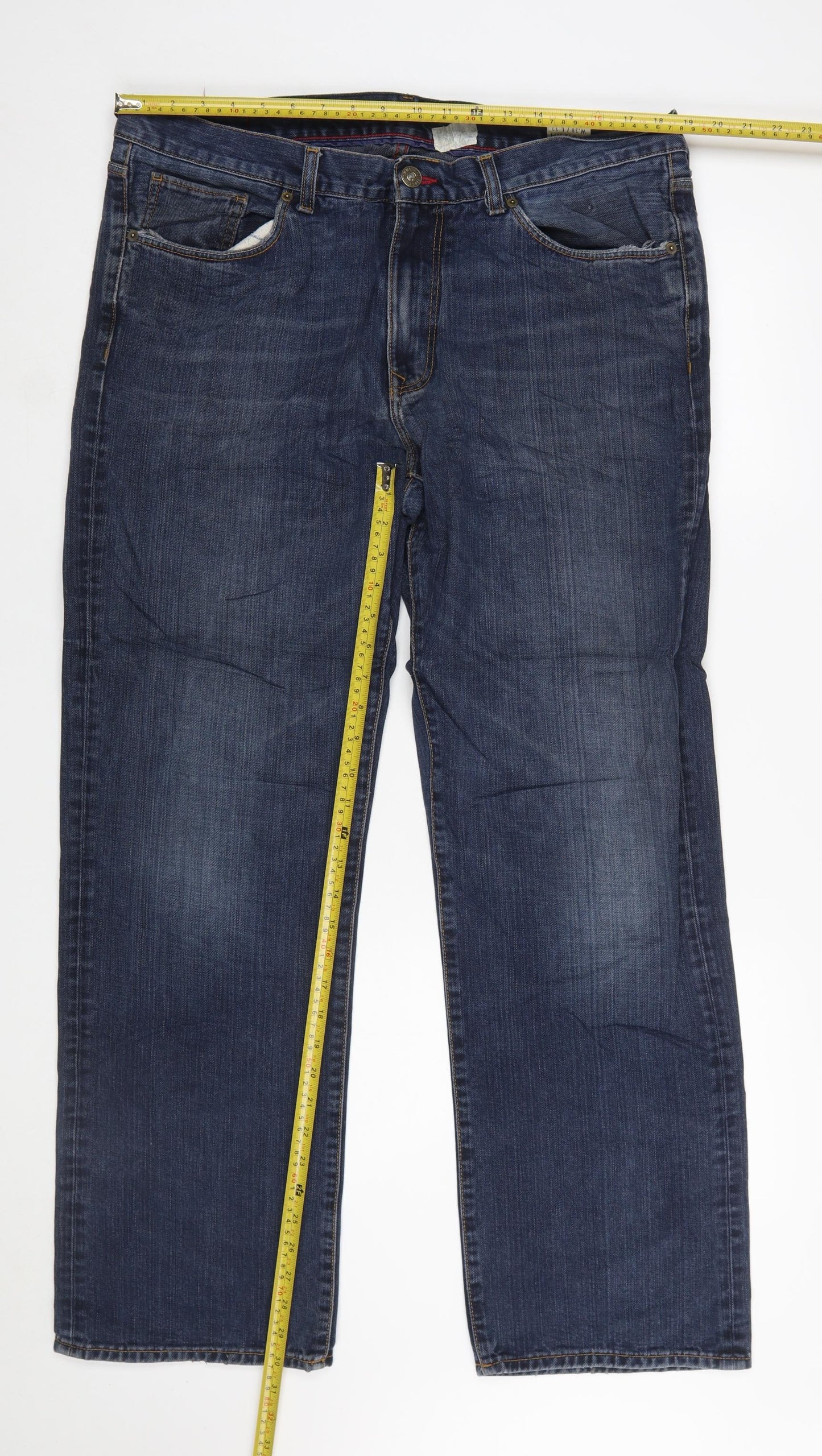 Tommy Hilfiger Men's Blue Straight Denim Jeans W38 L32