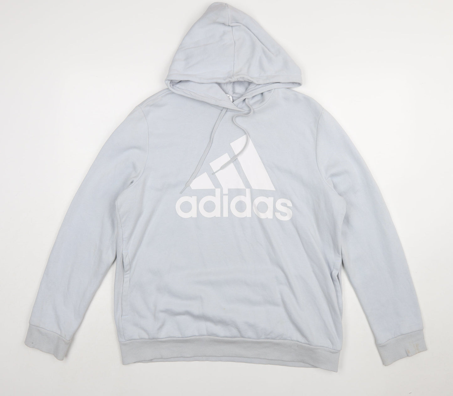 Adidas Women’s Grey Hoodie XL Pullover Logo Casual Cotton Blend