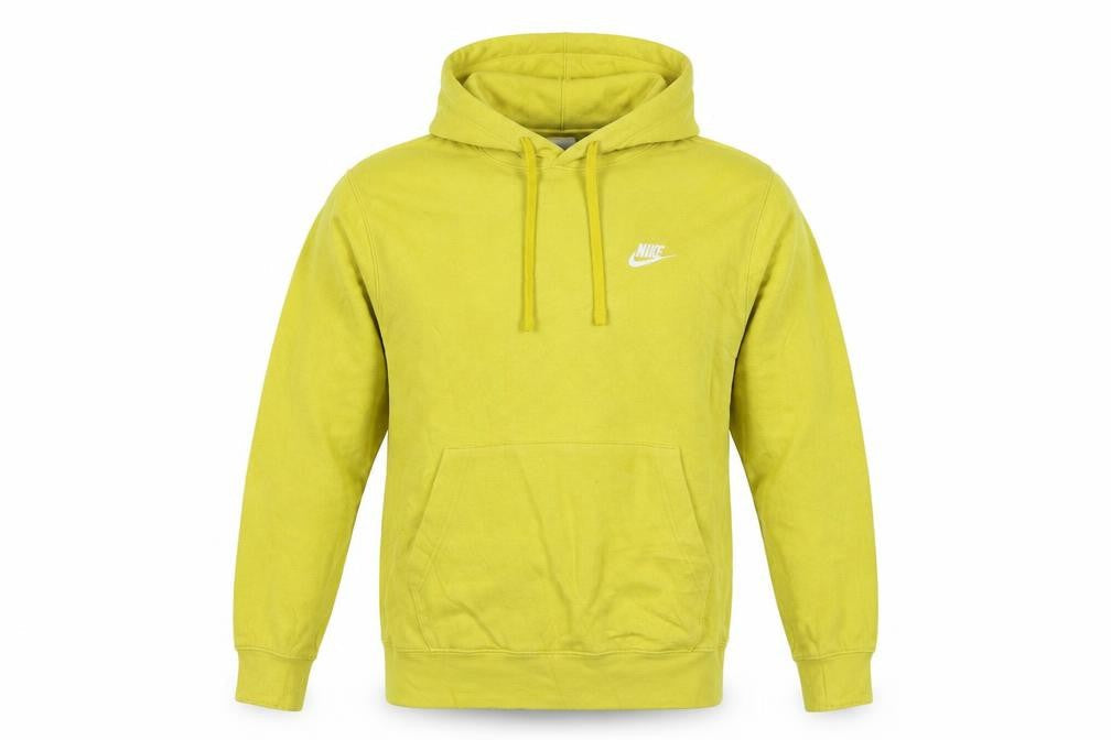 Nike Men's Yellow Pullover Hoodie Small Regular Fit