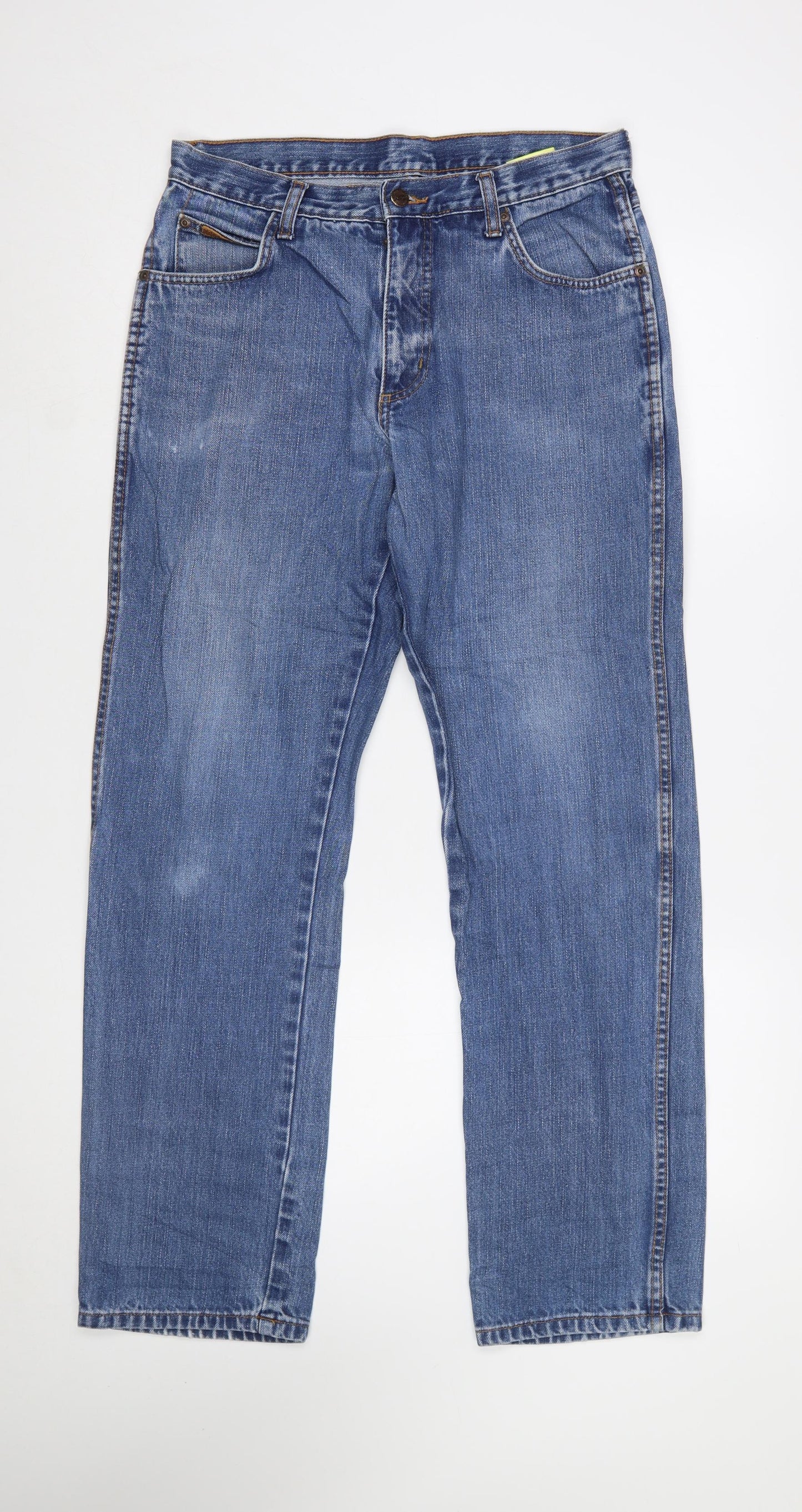 Wrangler Men's Blue Straight Texas Jeans W32 L32 100% Cotton