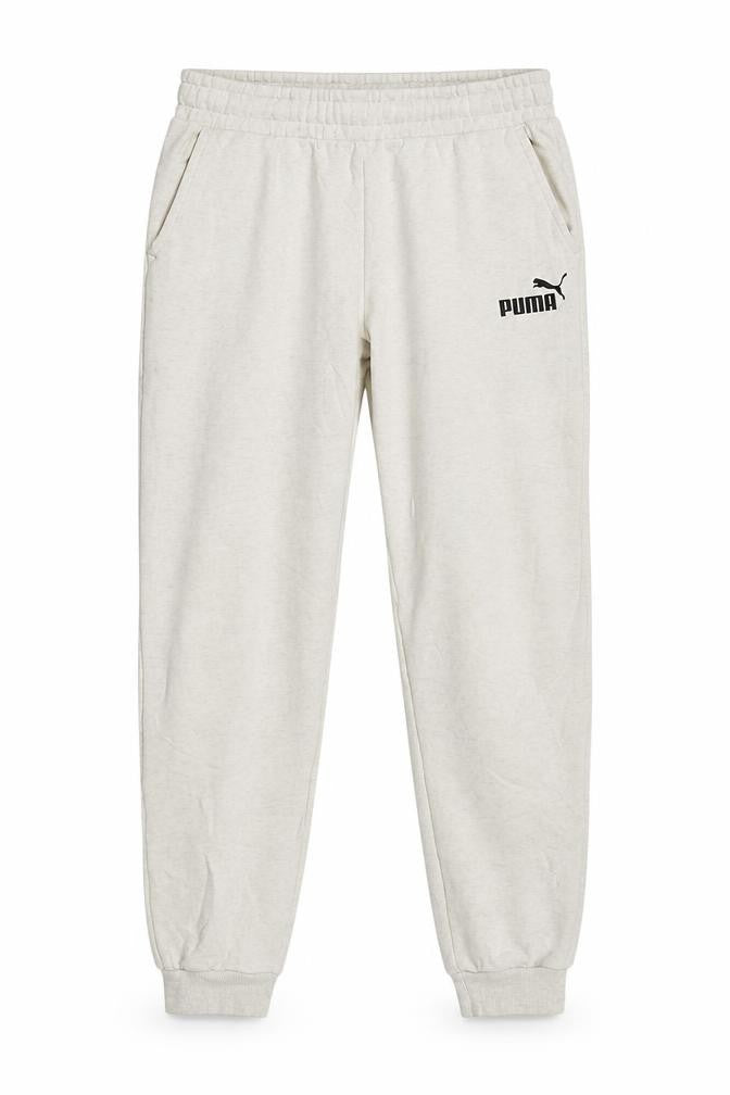 Puma Boys White Jogger Sweatpants XL 15-16 Years Elastic Waist Pockets