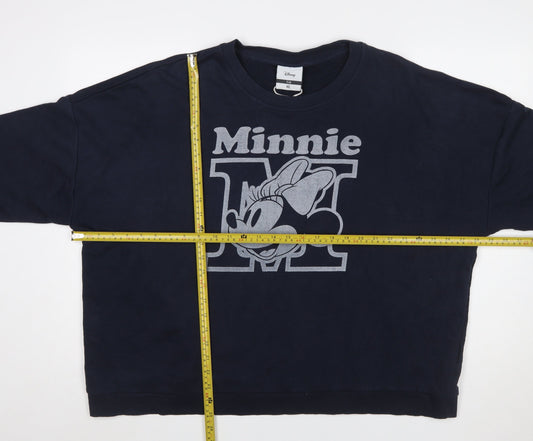 Disney C&A Women Blue XL Pullover Minnie Mouse Sweatshirt