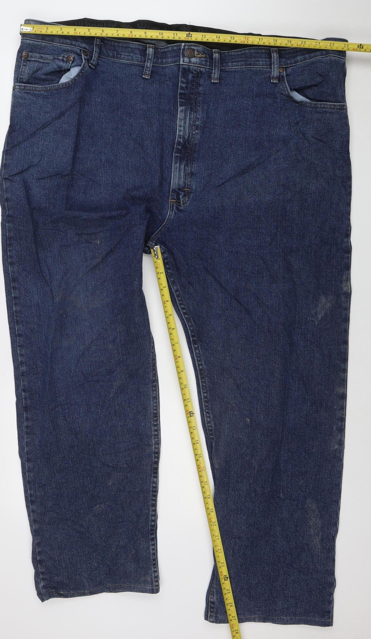Wrangler Women Blue Regular Fit Straight Jeans Size 48x30